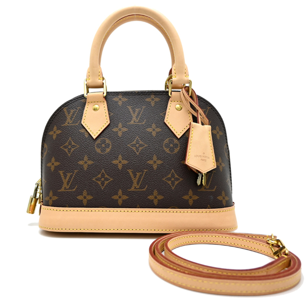 Louis Vuitton Alma BB Women's Handbag M46990 Monogram Brown